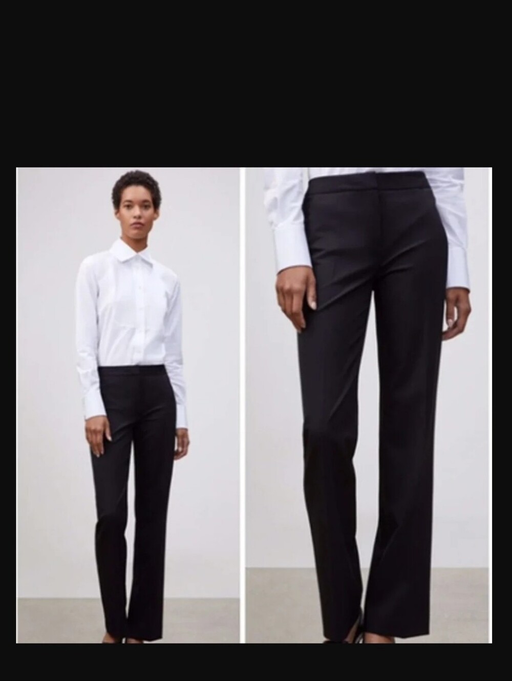 Lafayette 148 Side Zip Black Boot-Leg Dress Pants for Women Size 4